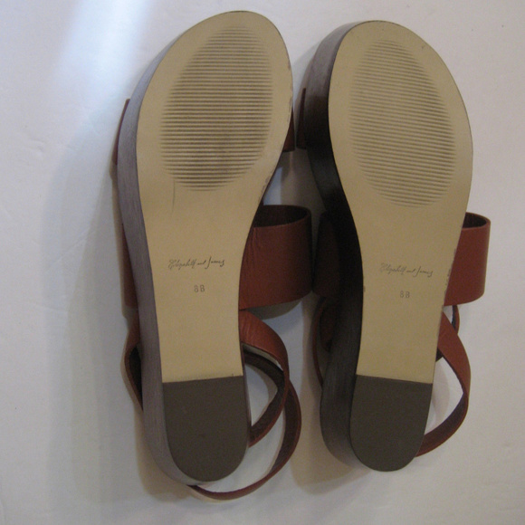 Elizabeth and James NWOB BAX Leather Platform Sz 8 - Picture 7 of 8